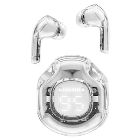 T8 Crystal Wireless Earphones - Transparent (Air 39)